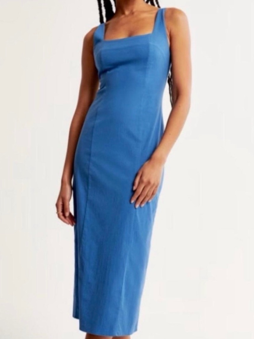 Abercrombie & Fitch Stretch Column Midi Dress